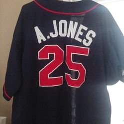Authentic Andrew Jones Atlanta Braves Jersey 150 No Low Ballers 