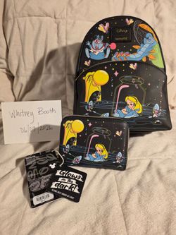 NWT Loungefly Alice in Wonderland Glow in the Dark