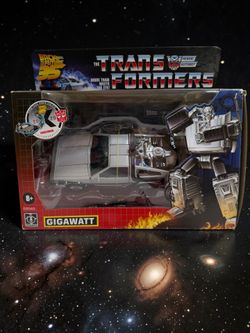 GIGAWATT Transformers Collaborative Back to the Future DeLorean Hasbro 2020 NEW