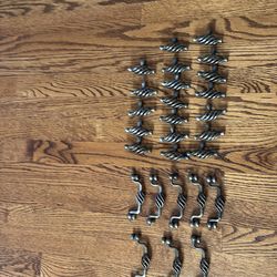 Free cabinet hardware lot of 27 Champaign bronze