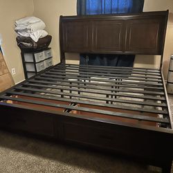 Ashley’s King Size Bed With Drawers