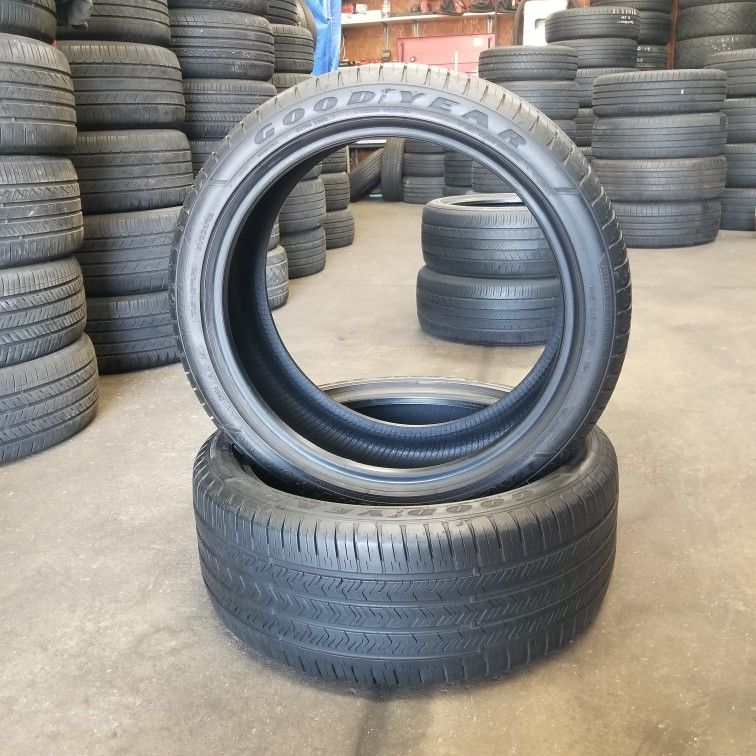 🔥 (2) 245 40 19 Goodyear Eagle All Season Runflat Tires