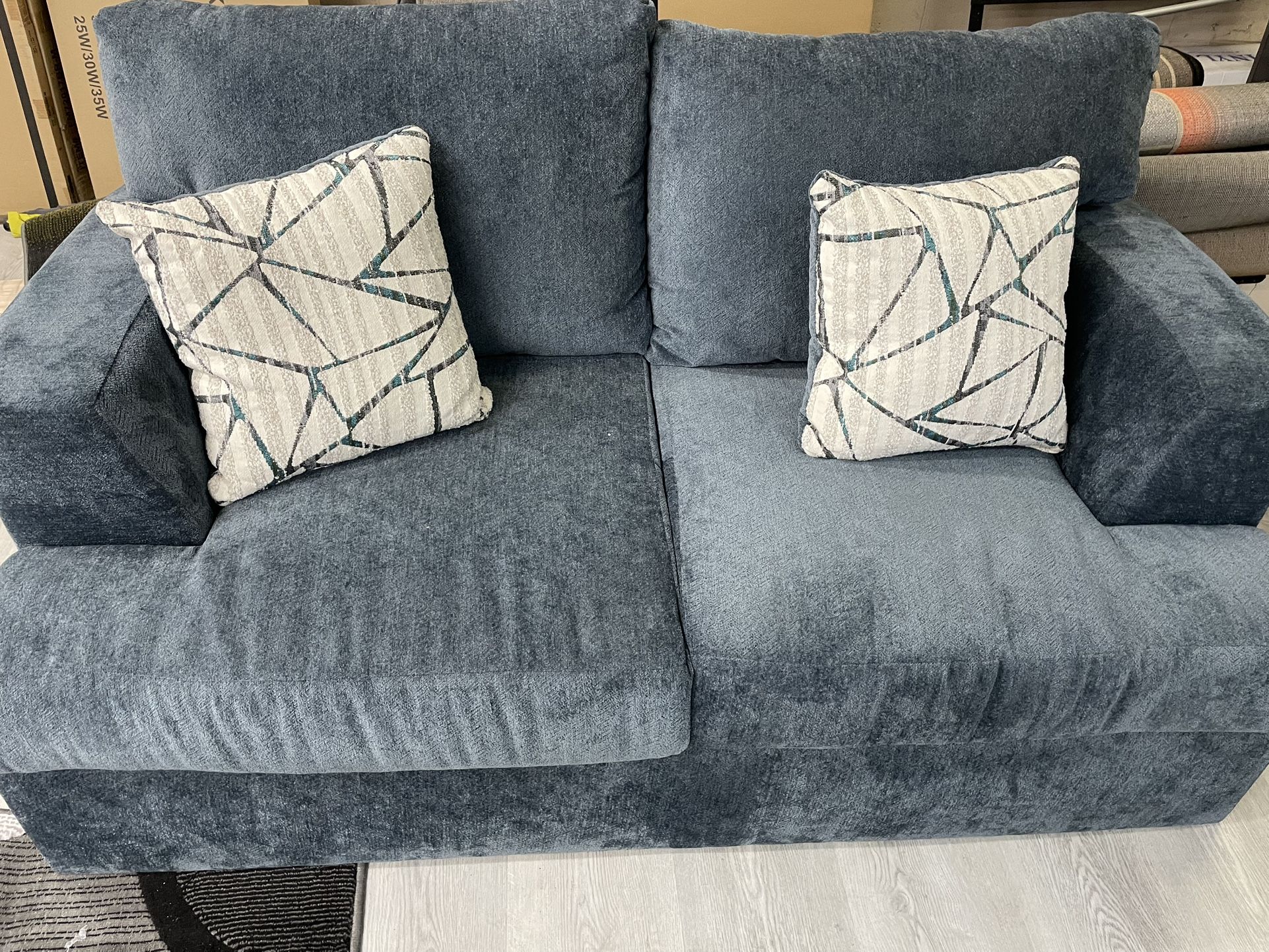 BLUE LOVESEAT SALE