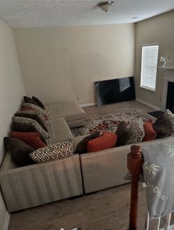 Beige sofa