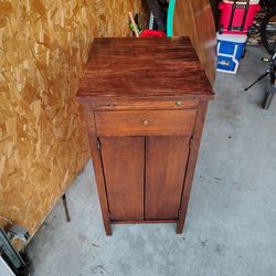 Vintage arts and crafts bar cabinet