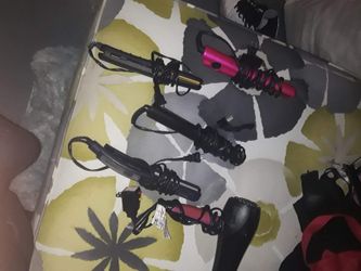 Hair straighteners and blow dryer