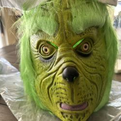 Grinch Mask Over The Head Cover