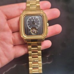 Fossil Watch Inscription Automatic Gold-Tone Stainless Steel Watch
