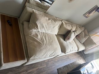 3 piece oversized modular sofa +console