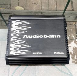 Audiobahn Hysteria Series Car Audio Amplifier 450 Watts 2-Channel AH2450Y