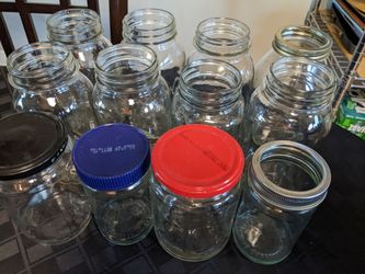 Lot of Regular Mouth Mason Jars and A Few Extra Jars