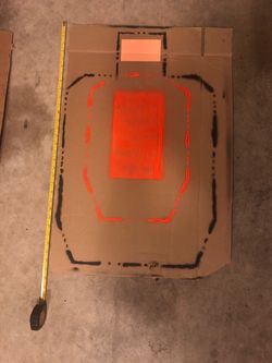 Mobile Modular Target Stand w/ HI-VIZ USPSA/IPSC cardboard target