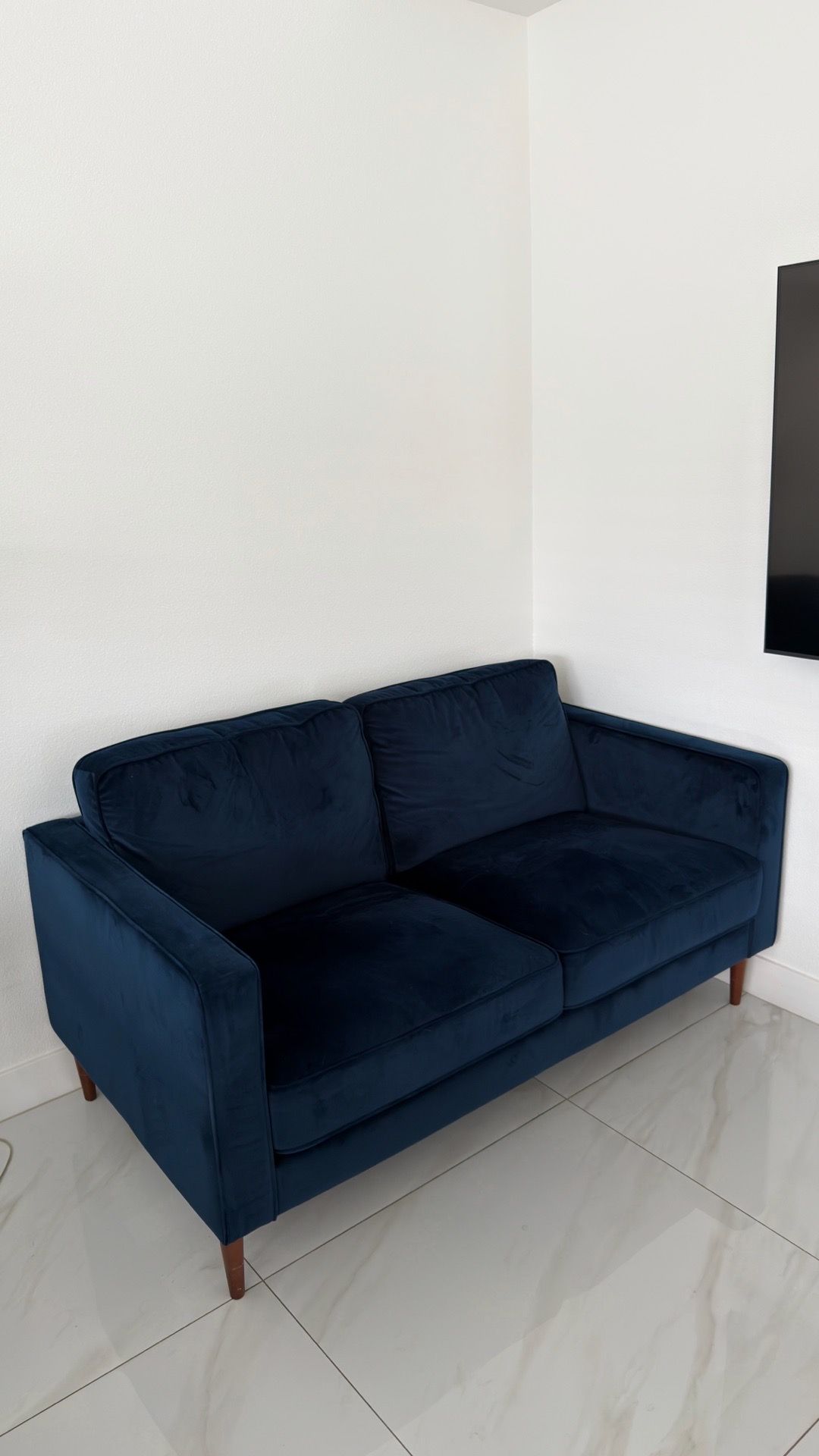 Blue sofa