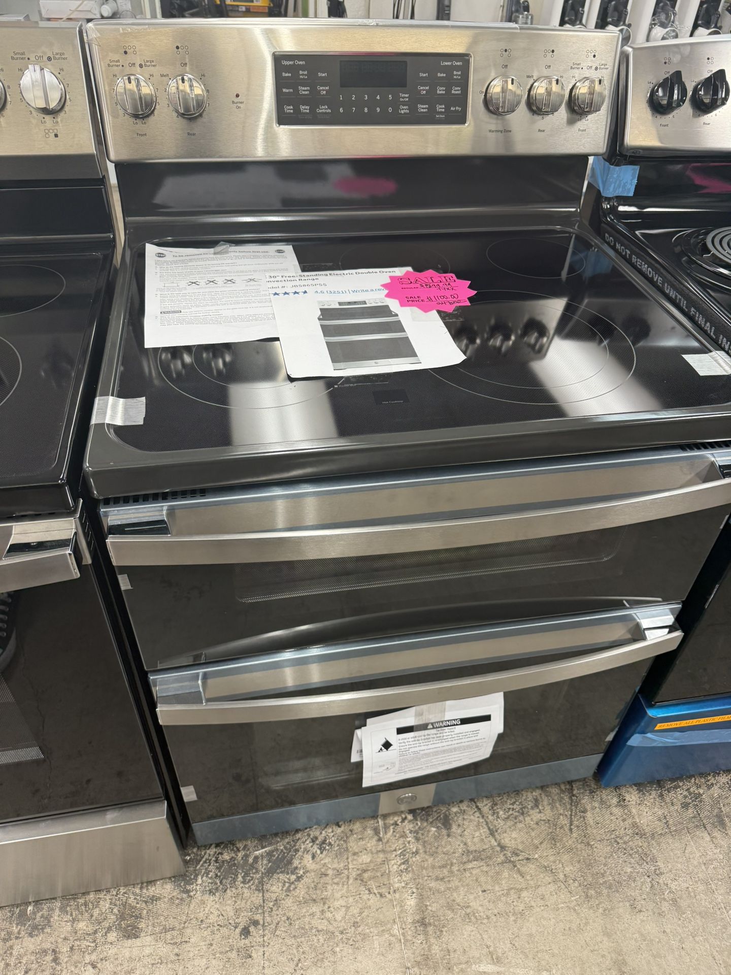 Double Oven Ge Electric Stove, Smart