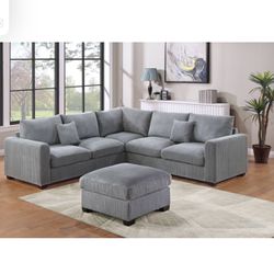 Sectional With Ottoman Brand New In Box 