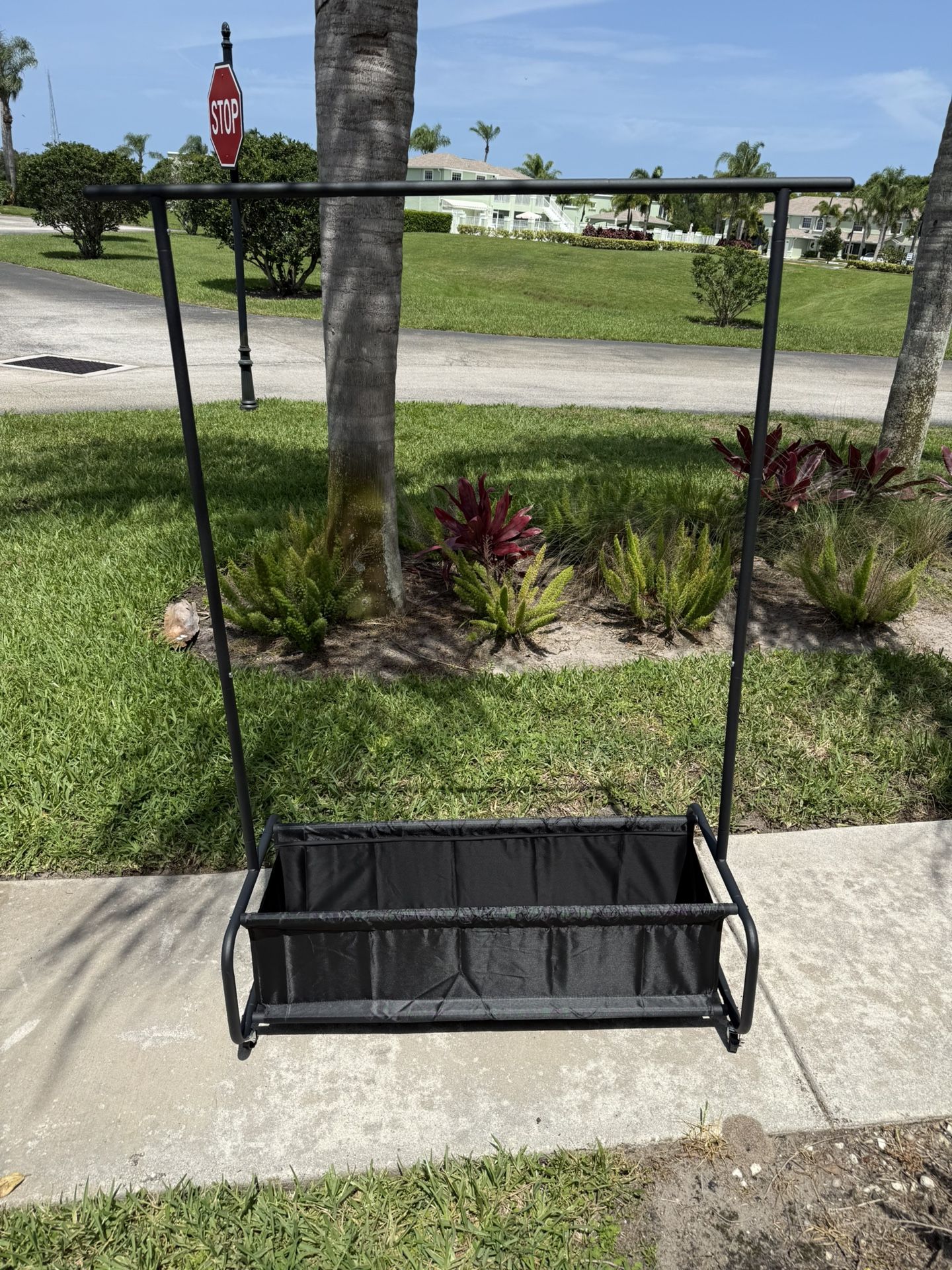 Garment Rack Bottom Basket 63x39”