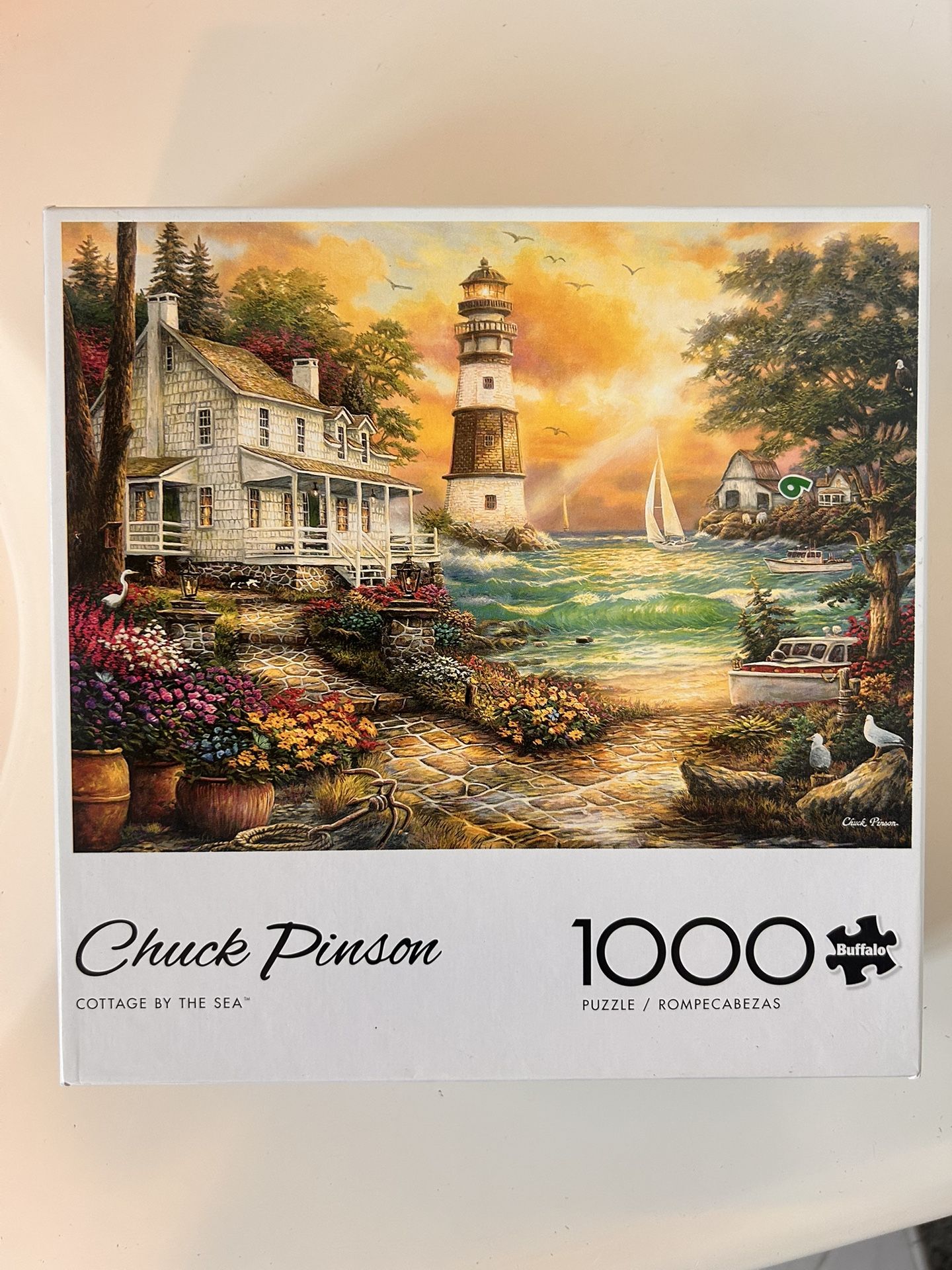 Buffalo Games Cottage By The Sea - 1000 Piece Puzzle