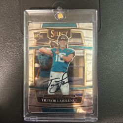 Trevor Lawrence Autographed Rookie Card