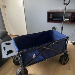 WAGON ULTRA DURABLE & BUILT FOR OUTDOORS. With Side table.
