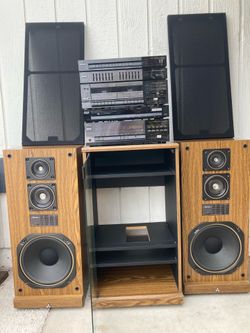 Vintage 80s Mitsubishi stereo components