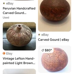 Carved Gourd Old 