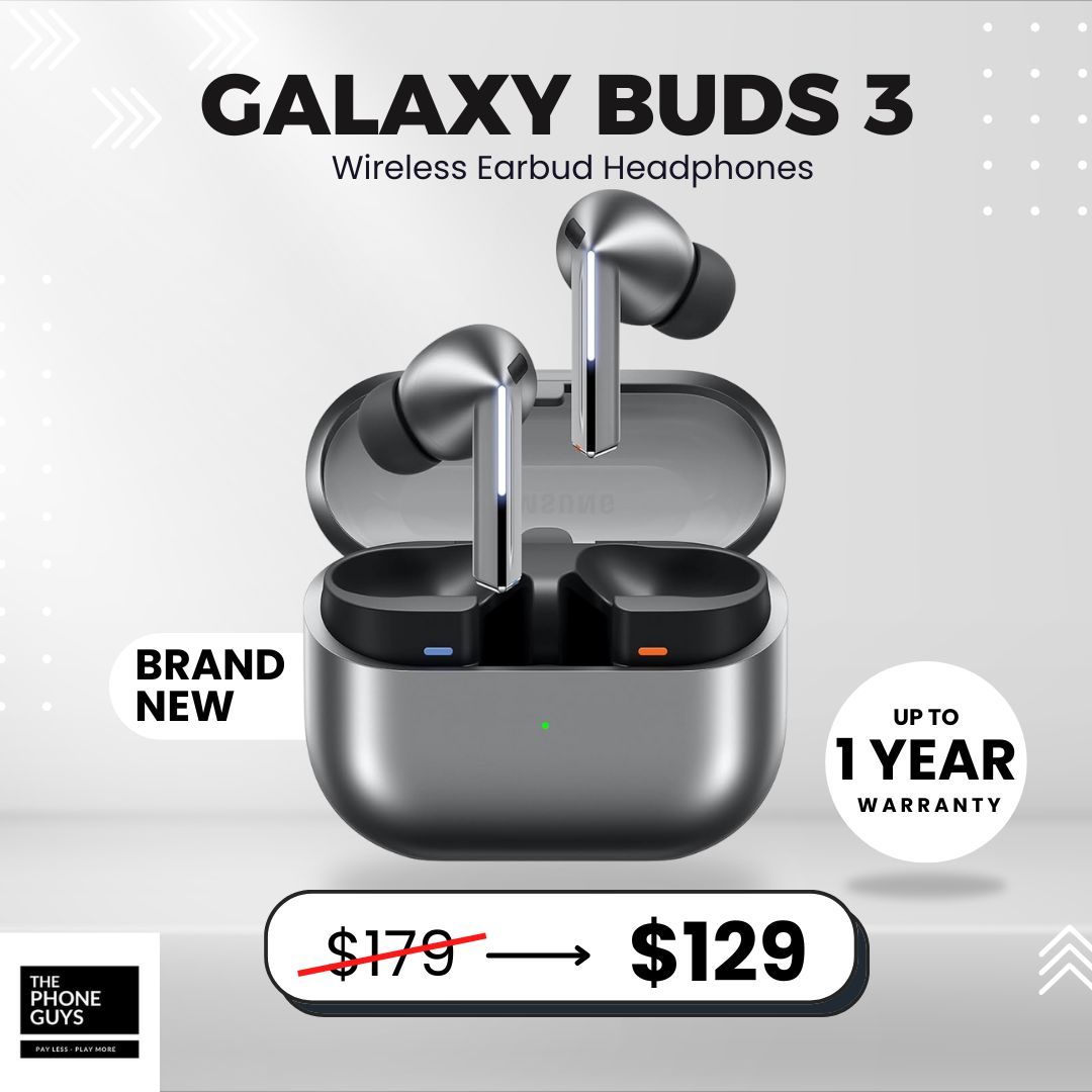 π§ Samsung Galaxy Buds3 (Brand New) β Now $129! Save 35% + $1 Down Option + Up to 1-Year Warranty π₯