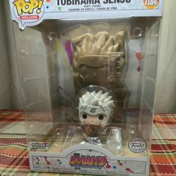 Funko Pop Deluxe Boruto Tobirama Senju #1184 Hokage Rock Series | New and Unopened, Minor Dent