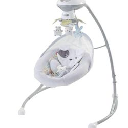 Fisher-Price Snugapuppy Swing, Dual-Motion Baby Swing