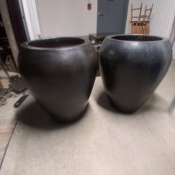 NEW, ELIGANT YET SOPHISTICATED BEAUTIFUL "MAGESTIC FOUNTAIN" FIRE GLAZED TERRA COTTA PLANTERS,  PRICED TO SELL!!!