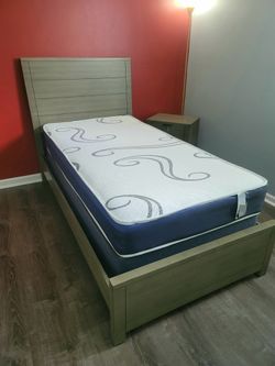 NEW TWIN-SIZE MATTRESS AND BOX SPRING - 2PC