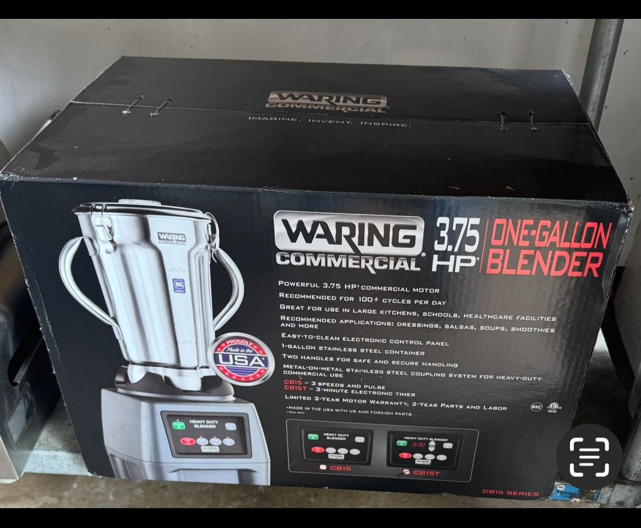 New Waring One gallon Stainless Blender Processor 