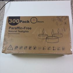 Tea Candles 300 Pack - 8 Hour Burn Time,Unscented Tea Lights Candles