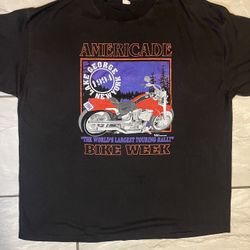 1994 Vintage Americade New York Worlds Largest Rally Bike Week T-shirt One Size