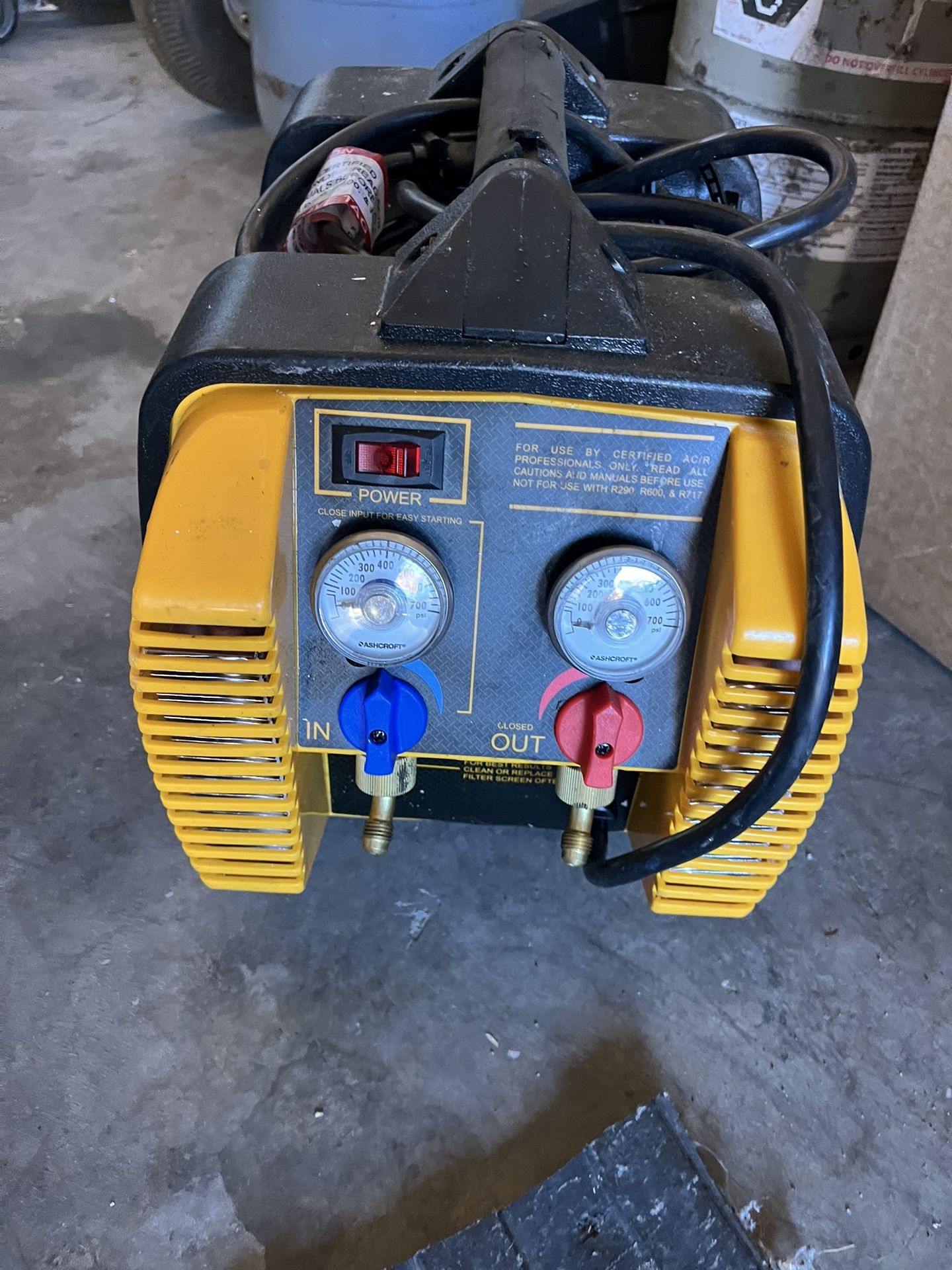 Recovery Machine HVAC