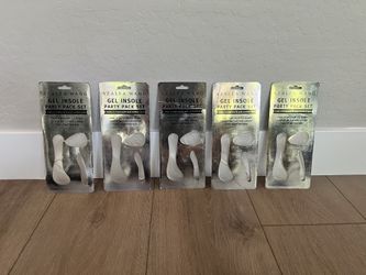 BRAND NEW- 5 Packs Of High Heel Gel Insole Sets- Arch-Ball-Heel support