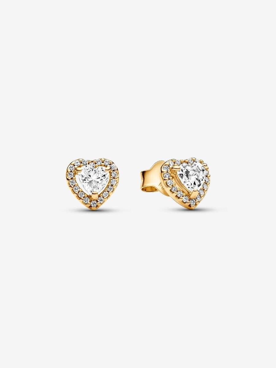 Pandora Elevated Heart Stud Earrings