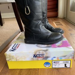 Naturino Express Black girl Boots - Size 12