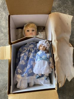 Doll w/ Tea Party Set - NIB