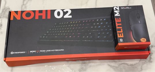 New CyberPowerPC Nohi 02 RGB Keyboard & Elite M2 Mouse