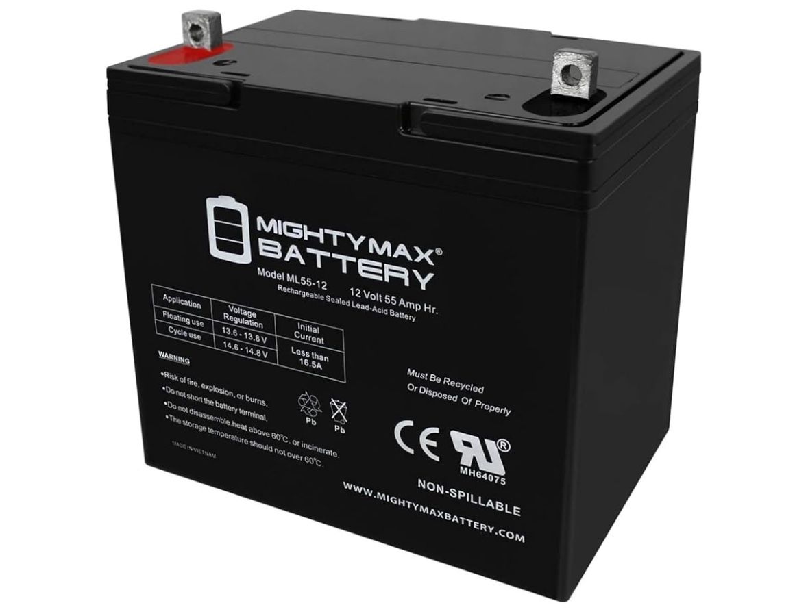 Mighty Max Battery 12V 55Ah Deep Cycle Power
