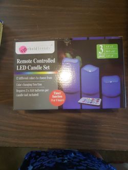 Remote Control Led Candle Set