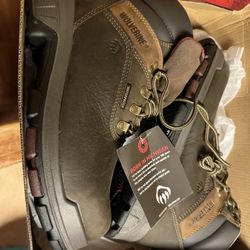 Work Boots 8 1/2 Men WOLVERINE LOX ANTI-FATIGUE