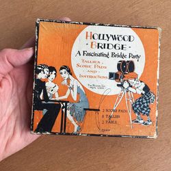 Hollywood Bridge A Fascinating Card Party Game Box and some contents