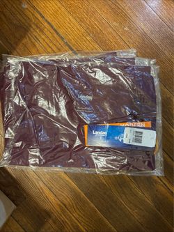 Landau Tailored Fit Comfort 3 Pocket Scrub Top maroon Womens XS M