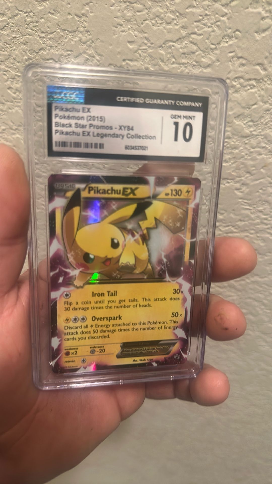 Pikachu EX Pokémon Black Star Promo Grade Ten Trading cards