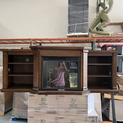 Electric Fireplace Entertainment Center