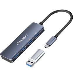 USB C Hub 4 puertos 3.0, USB C a USB Hub, 4 puertos 3.0 USB 