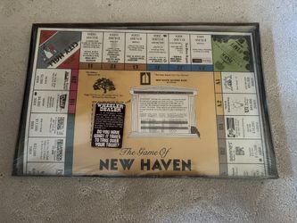 The Game Of New Haven Wheeler Dealer Monopoly Style Board Game Vintage SEALED