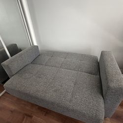 Gray storage sofa
