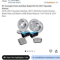 Kia Forte Brake Set (2016-2017 Hyundai Veloster,2017-2018 Kia Forte